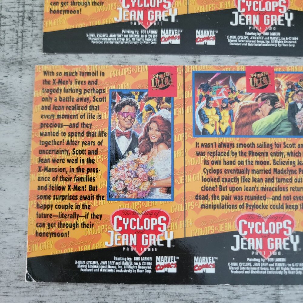 1994 Fleer Ultra X-Men Wedding of Cyclops and Jean Grey Trading Cards - Picture 6 of 15
